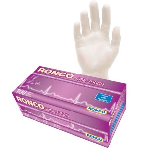 Pure-Touch Synthetic White Examination Glove Powder Free Small 100x10